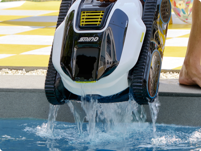 Robot de piscine sans fil Spino E1 :le choix incontournable pour les piscines en 2025