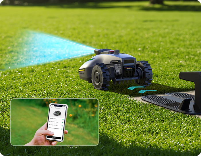 hauteur de coupe Mammotion robot tondeuse