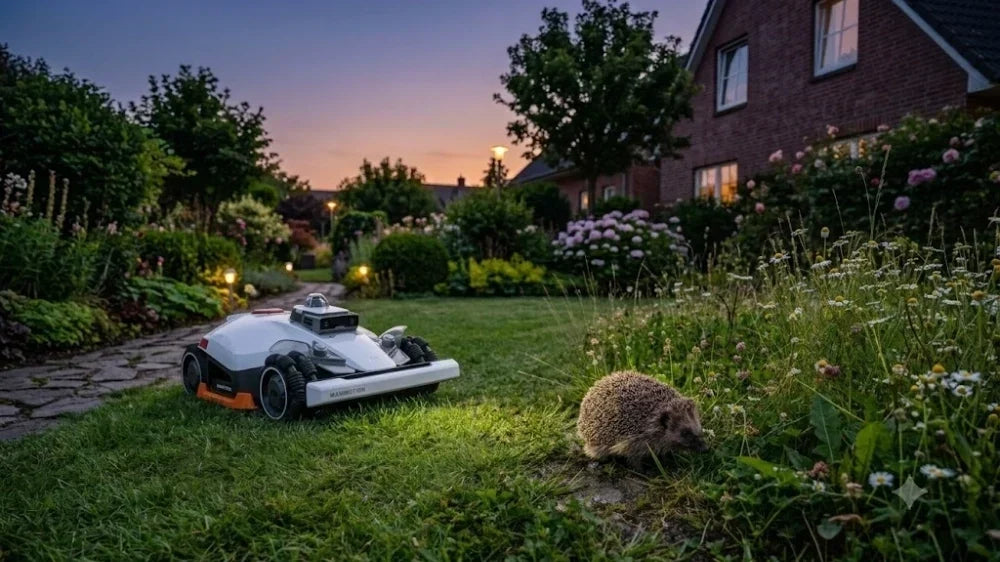 Hérissons et robot tondeuse