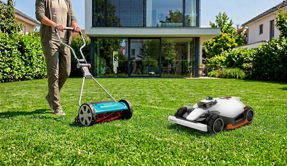 Tondeuse hélicoïdale ou robot tondeuse