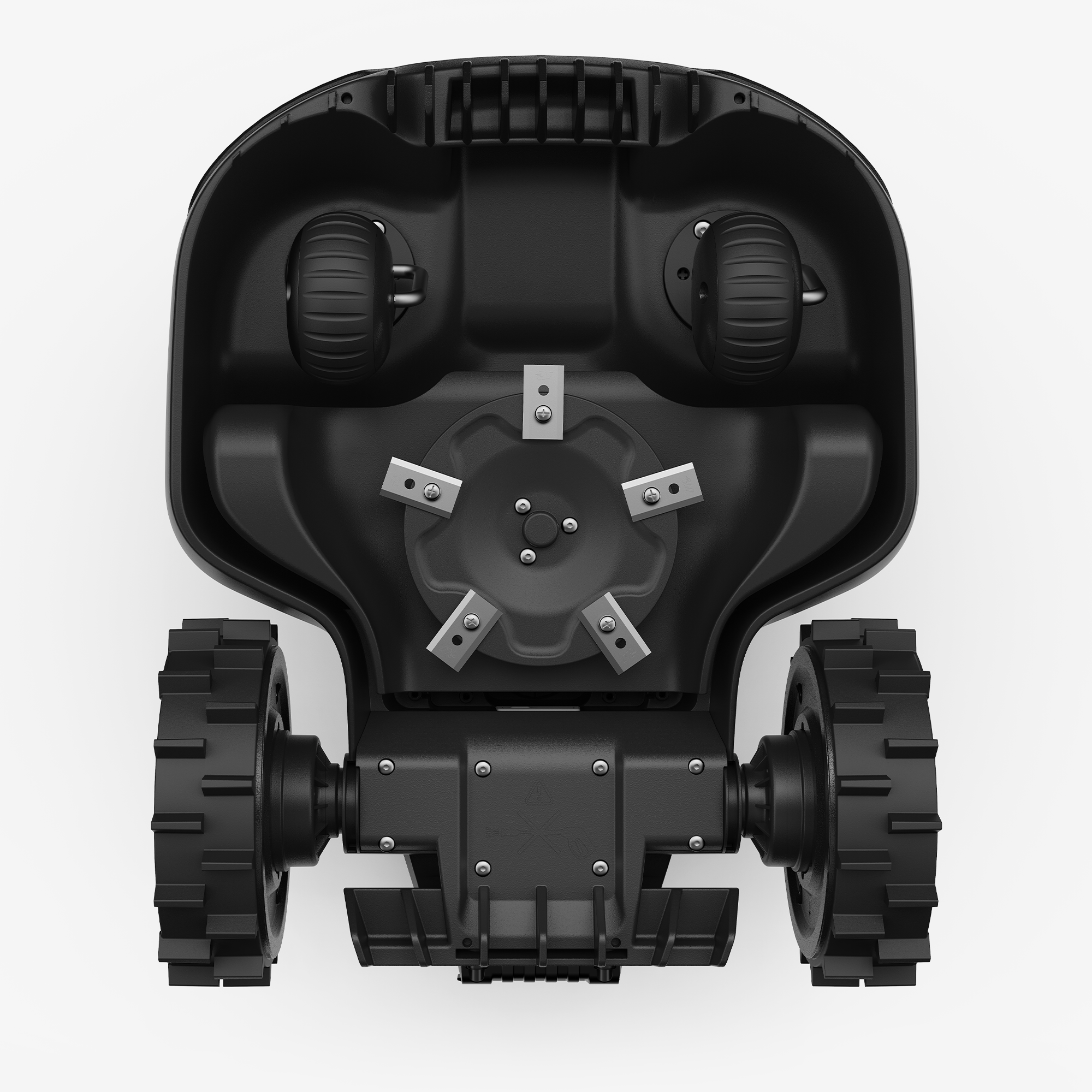 Mammotion YUKA mini Vision robot tondeuse en noir en vue latérale droite