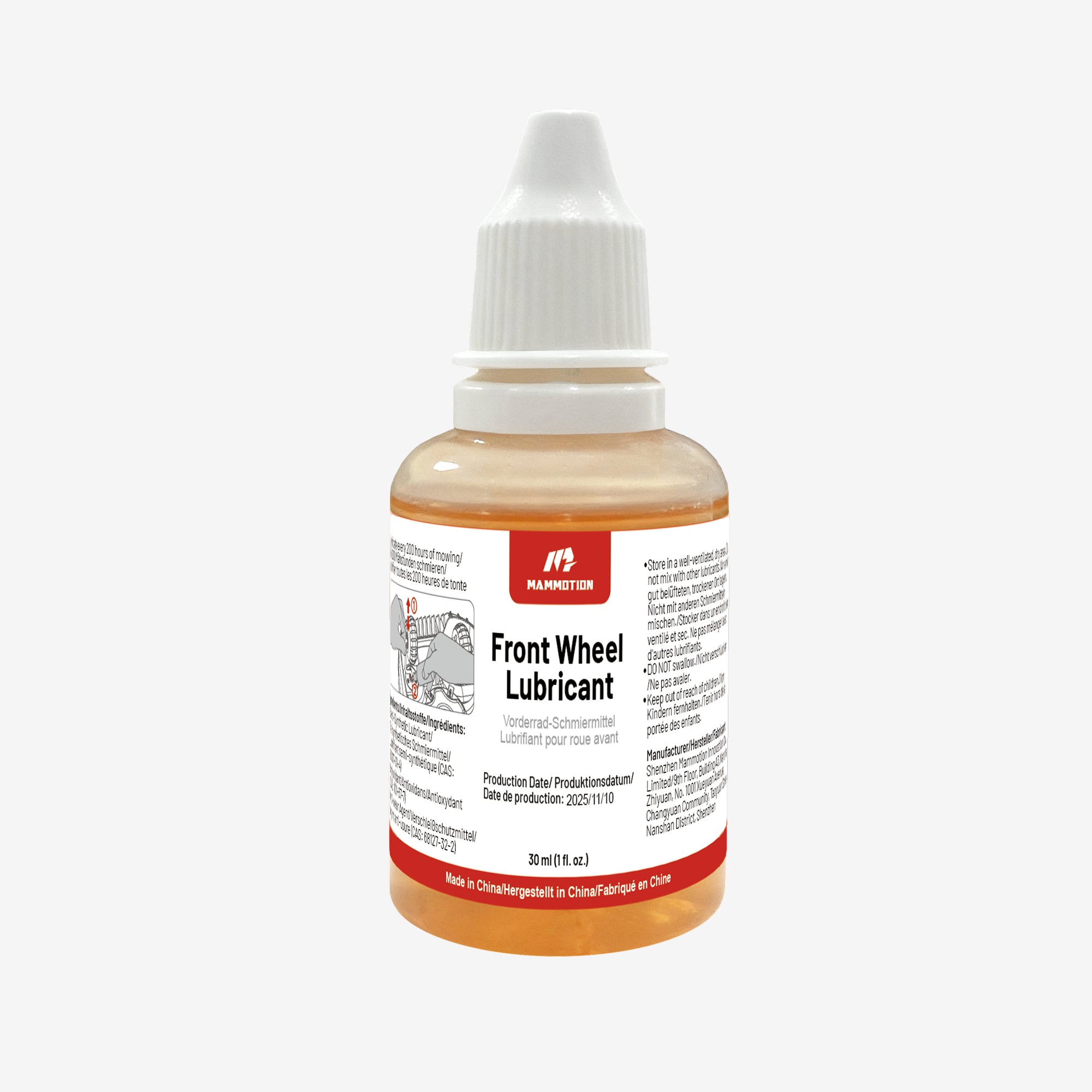Lubrifiant pour roue avant