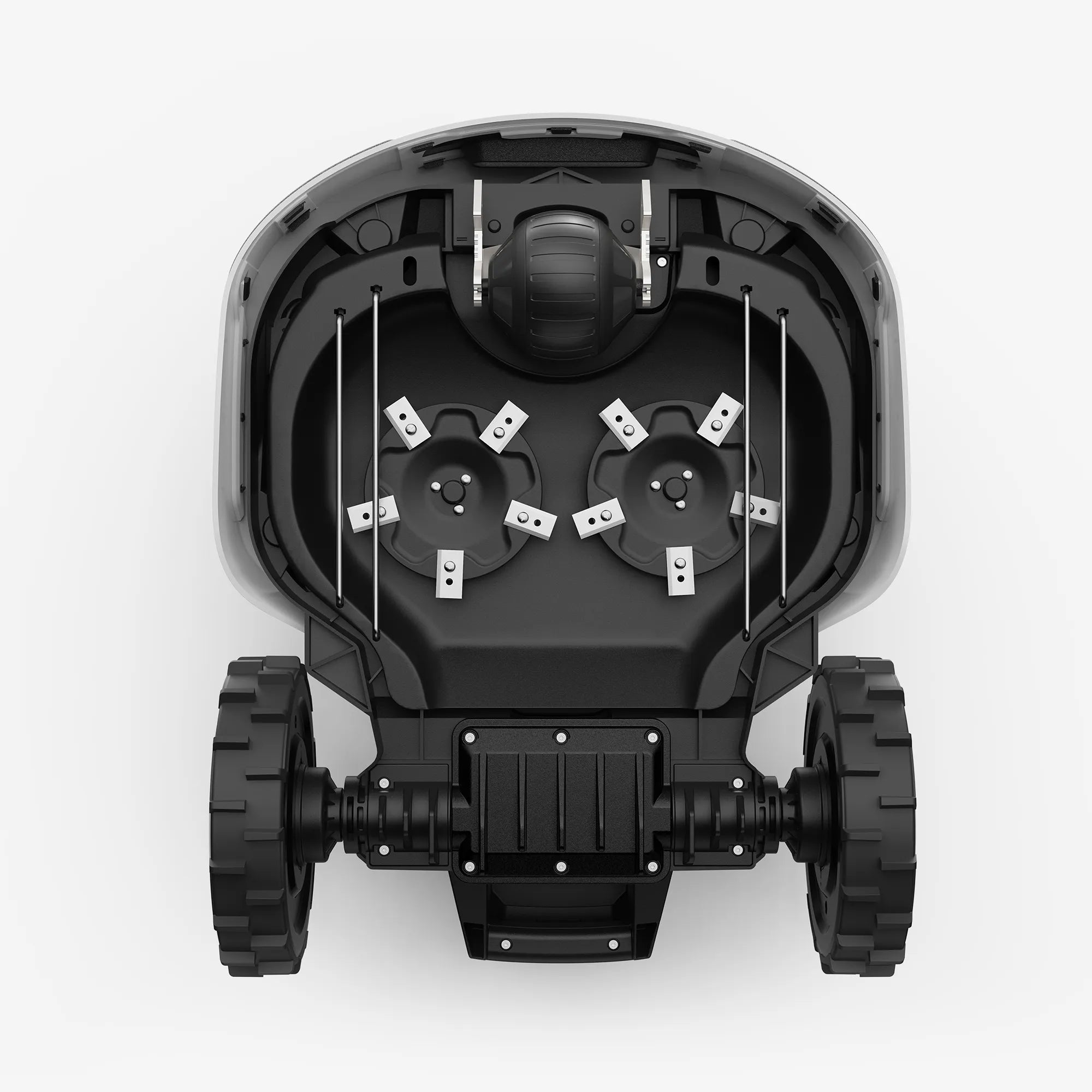 Mammotion robot tondeuse sans fil périphérique YUKA vue de dessous