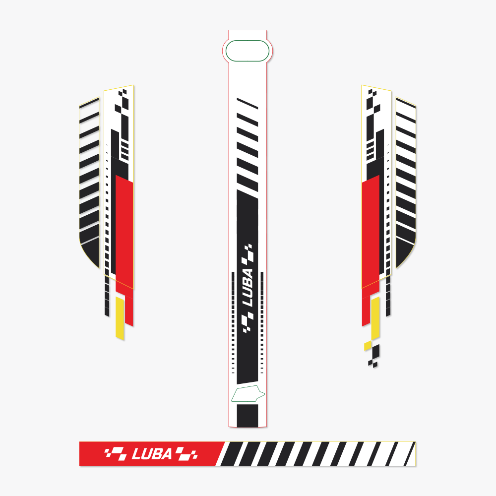 Kit déco autocollant Fomule pour LUBA 1