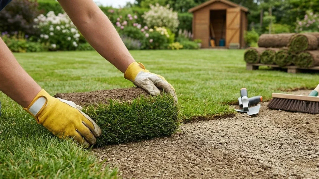 poser du gazon en rouleau