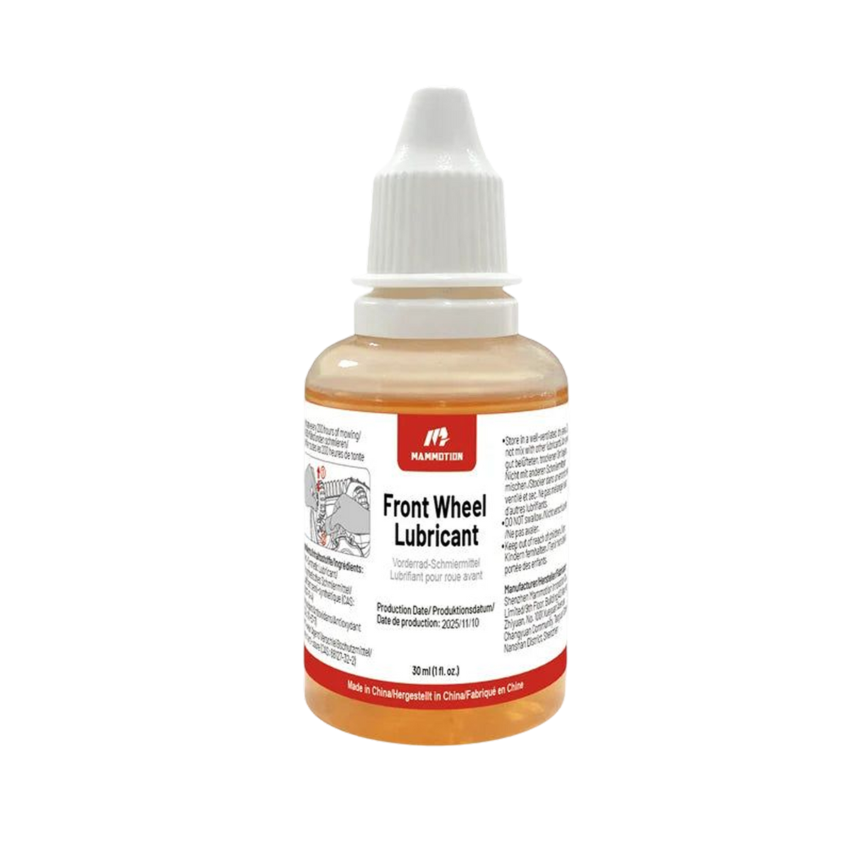 Lubrifiant pour roue avant